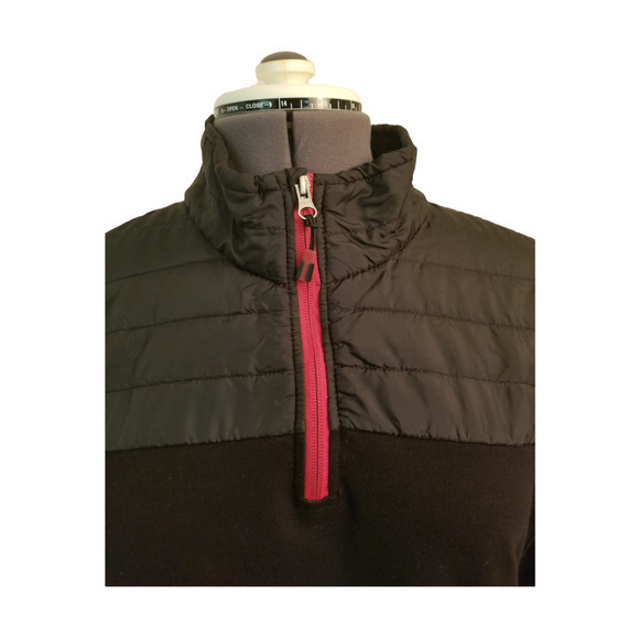 Eddie Bauer Pullover Long‎ Sleeve Men's Black Jacket 1/4 Zip Size XL (Actual L) - Picture 2 of 5